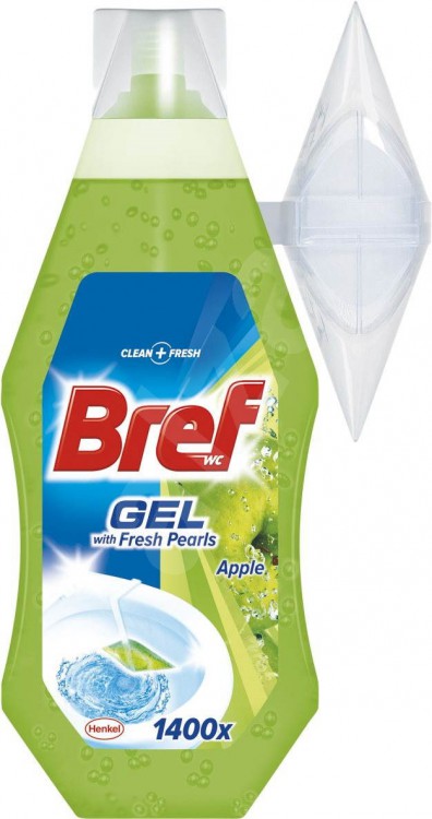 Bref WC gel Fresh Apple 360ml original | Čistící, dezinf.prostř., dezodoranty - Přípravky na WC - Závěsy na WC a pissoárové kostky